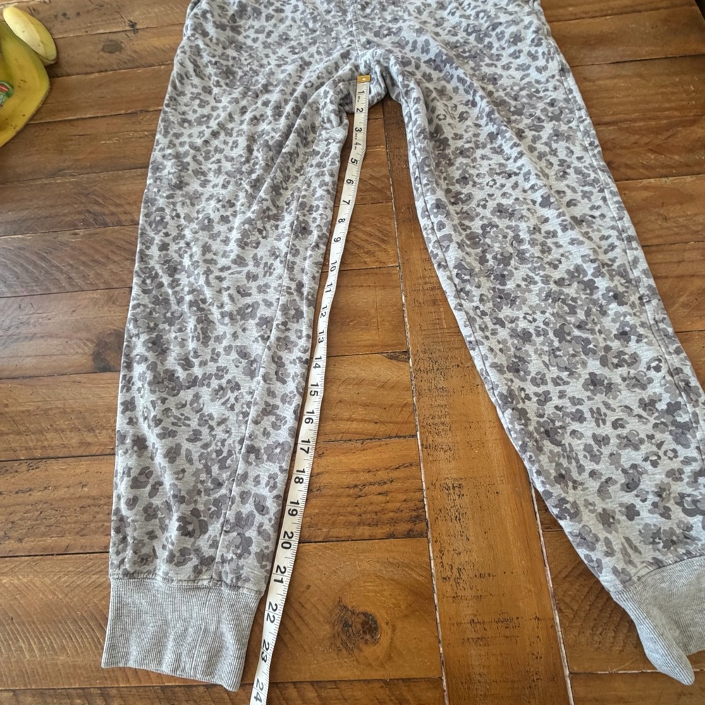 Athleta Light Gray Leopard Print Joggers - Picture 7 of 9